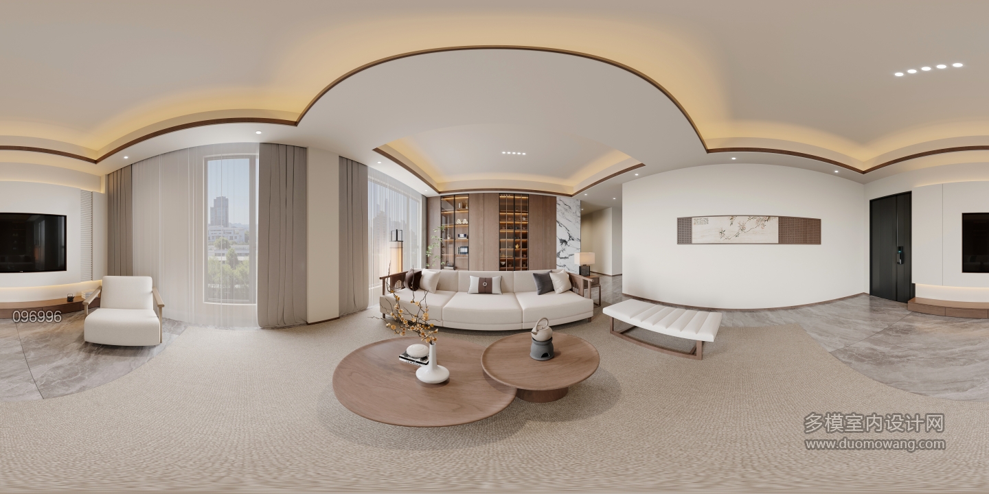 宋式套房客厅全景