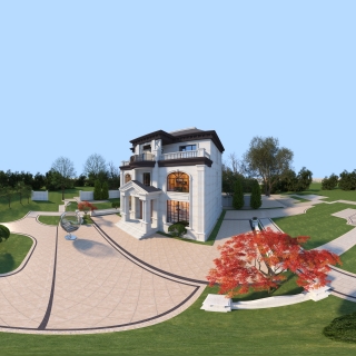 911晋江白别墅全景