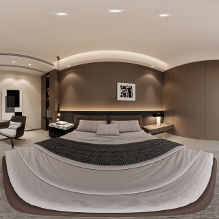 意式一楼卧室-全景