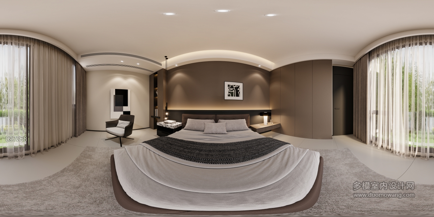 意式一楼卧室-全景