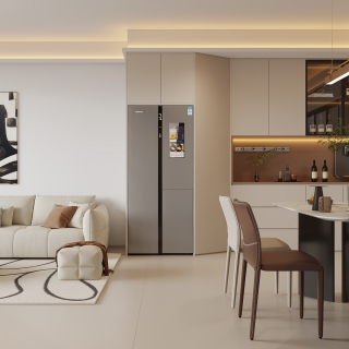 现代客餐厅_沙发墙