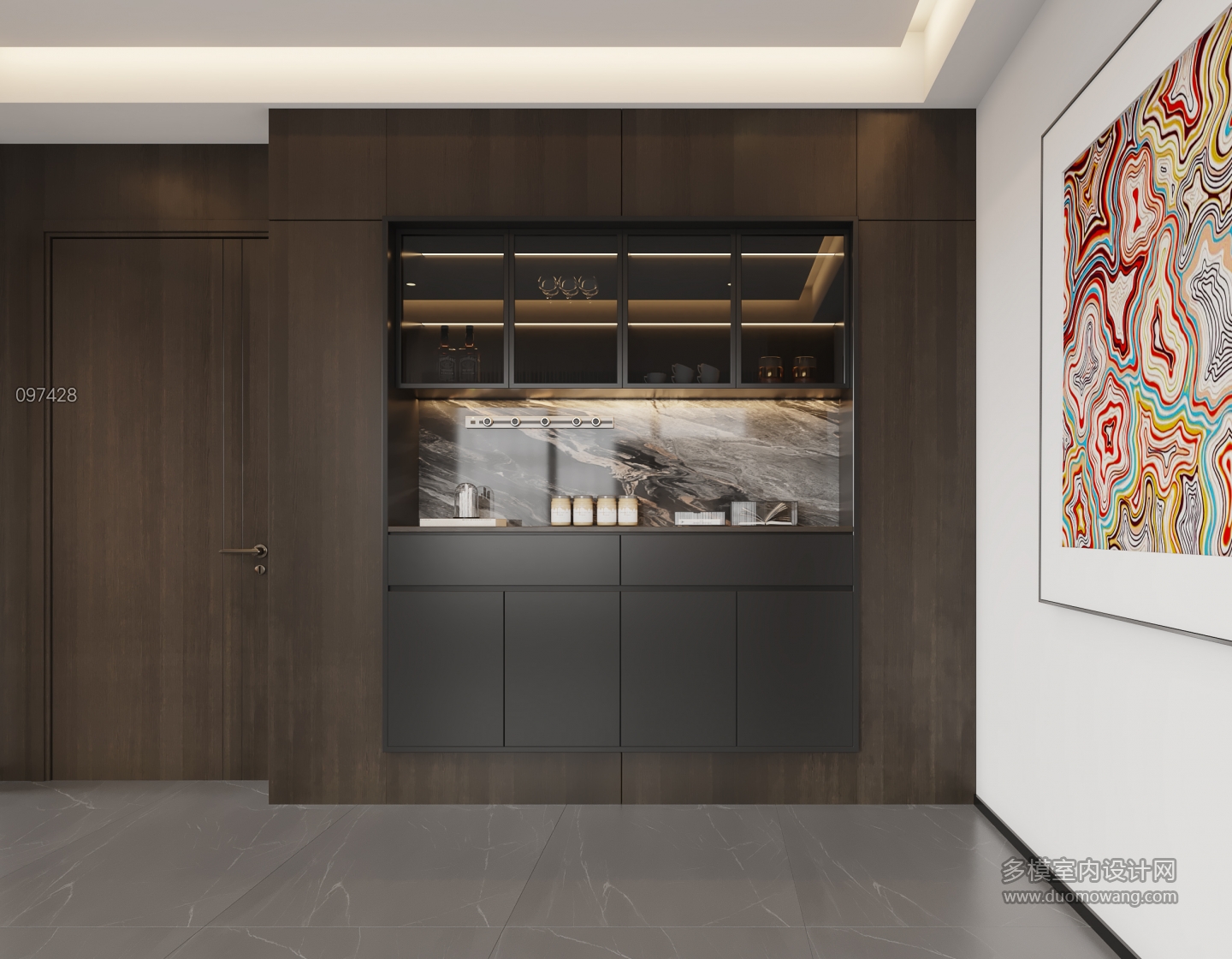 意式餐边柜静态