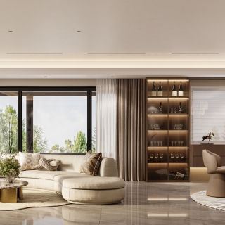 意式轻奢沙发墙01