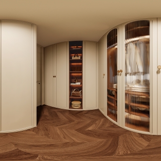 法式衣帽间全景