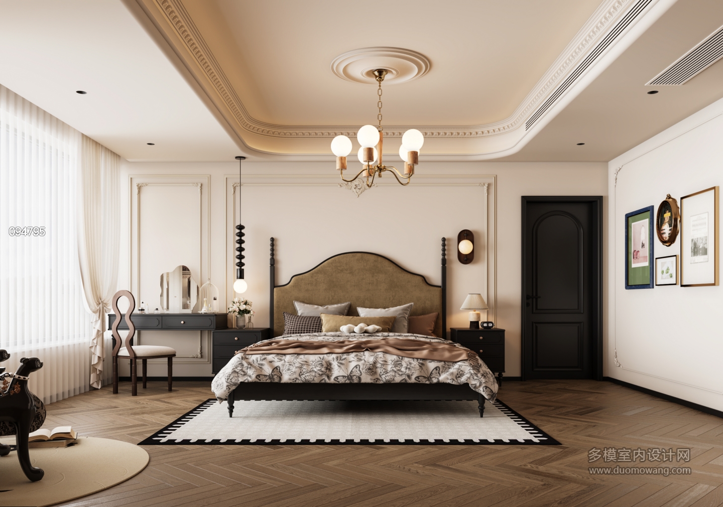 法式复古二楼主卧