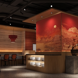 新中式餐厅室内1