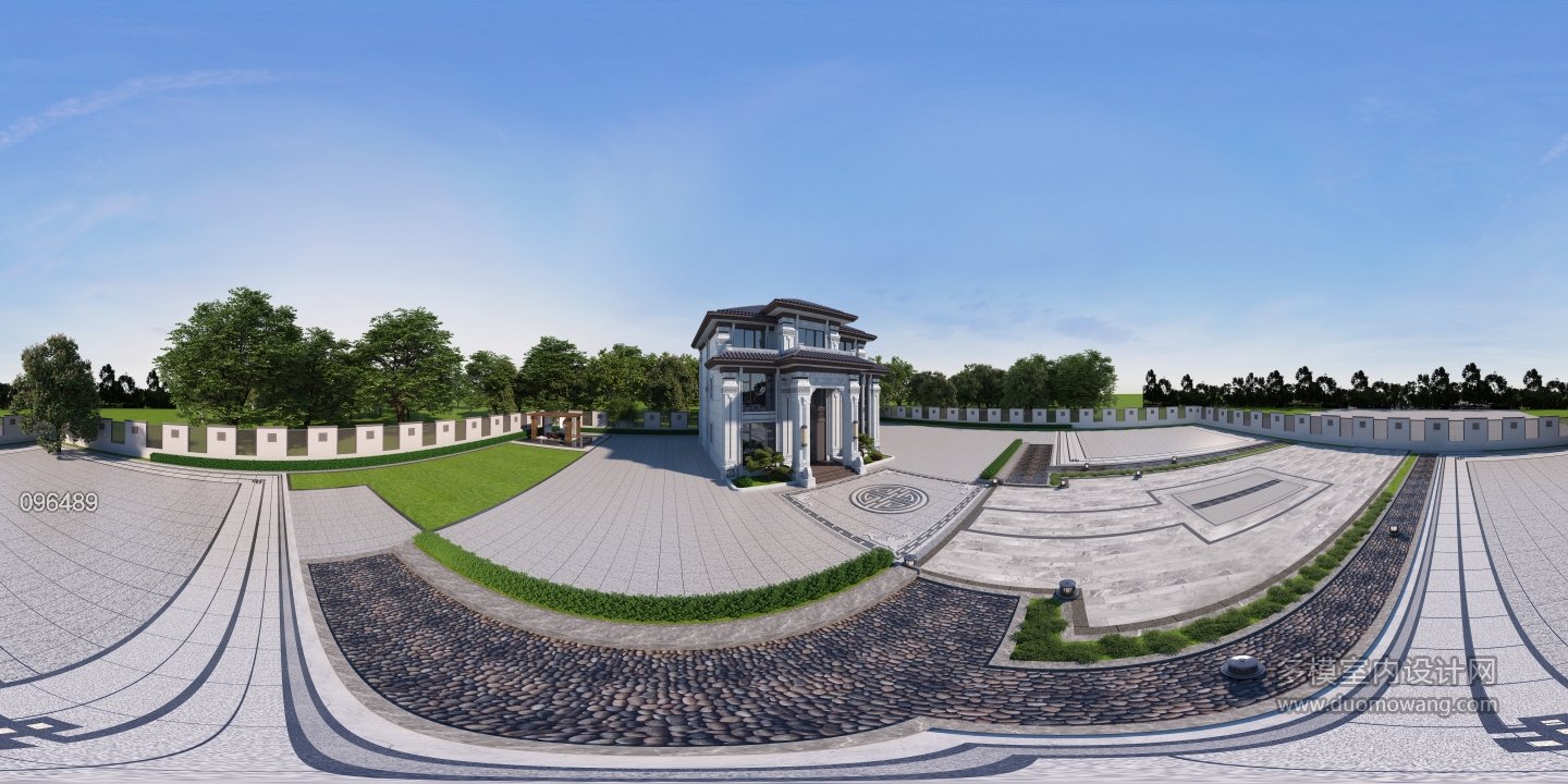 902山青石别墅全景