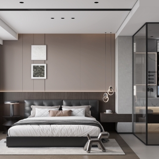 现代主卧单