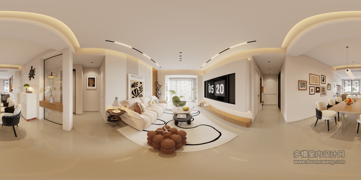 1现代客餐厅全景