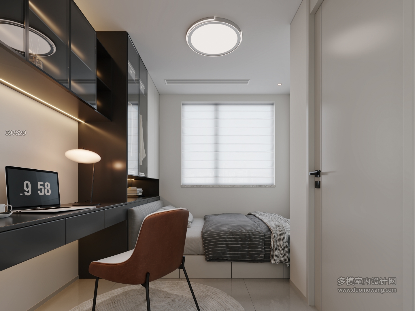 现代儿童房特写