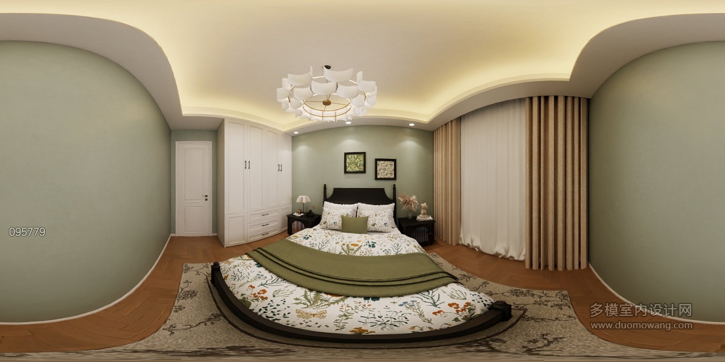 美式田园次卧室