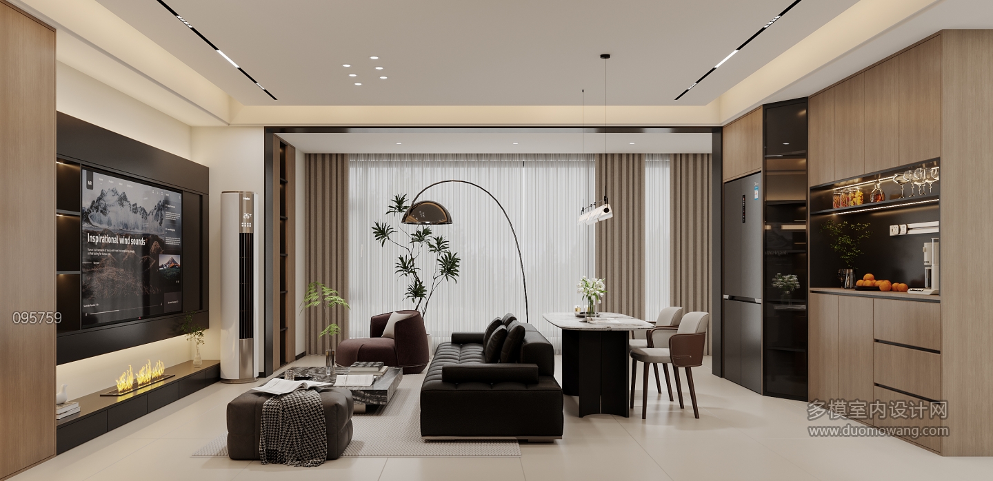 现代-客厅特写2