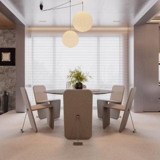 一层现代餐厅特写