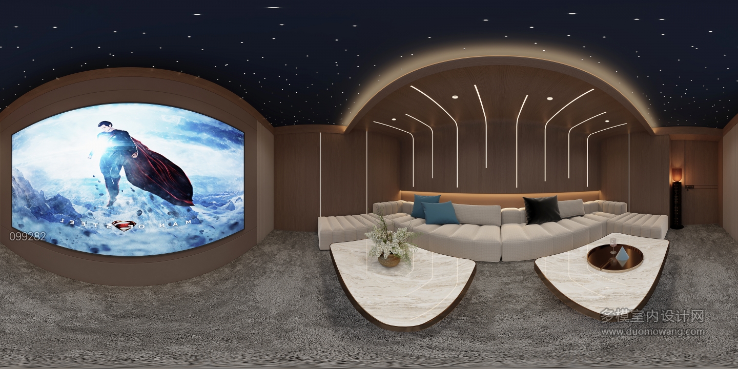 意式负一楼娱乐室360