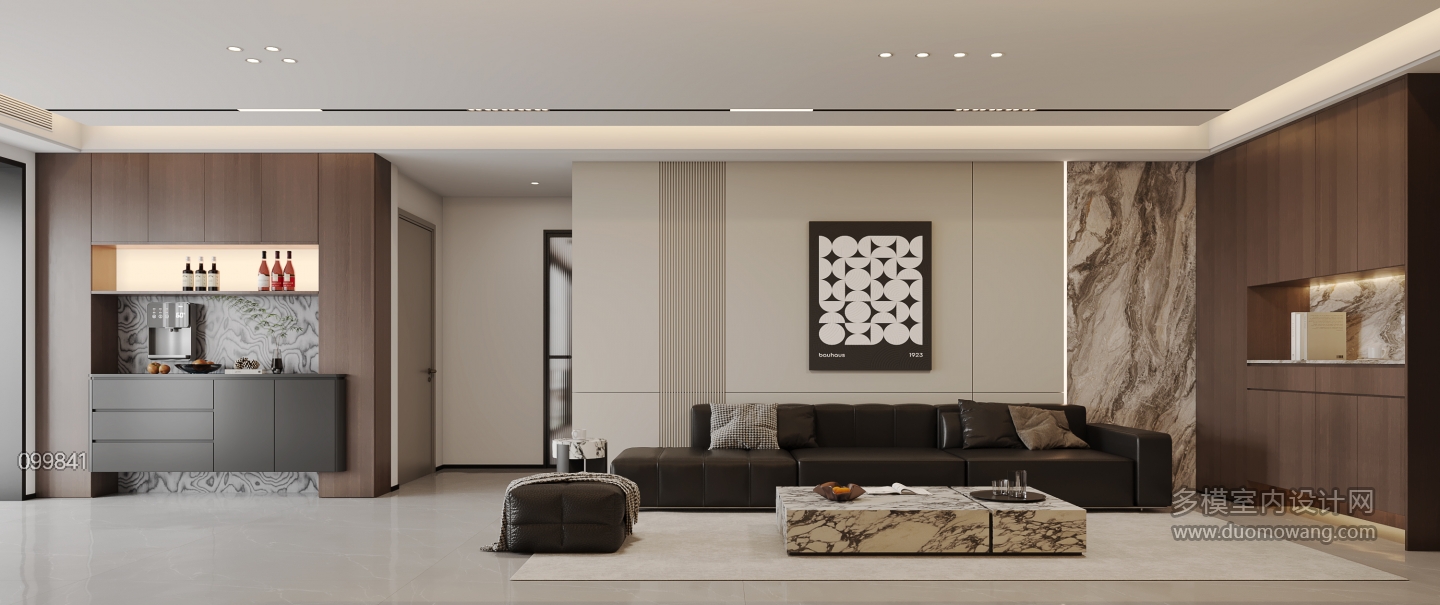 意式客厅-沙发墙