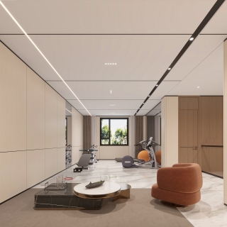 现代四层多功能健身区