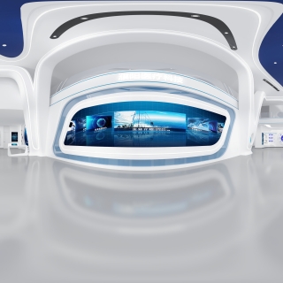 现代科技大厅全景_