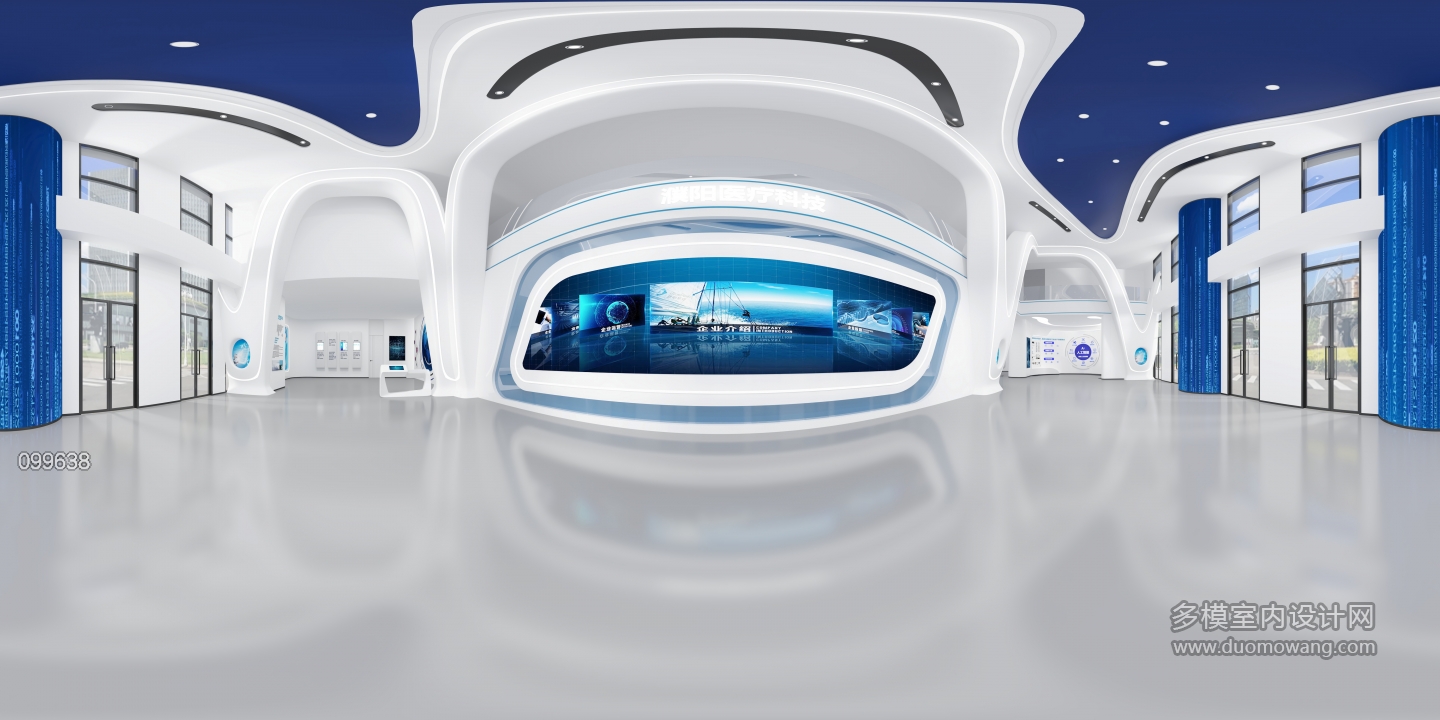 现代科技大厅全景_