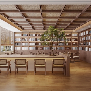 新中式养老阅读室