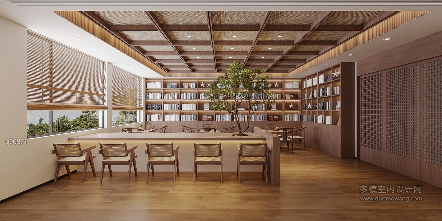 新中式养老阅读室