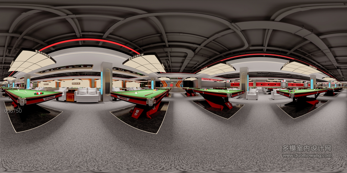 现代台球室