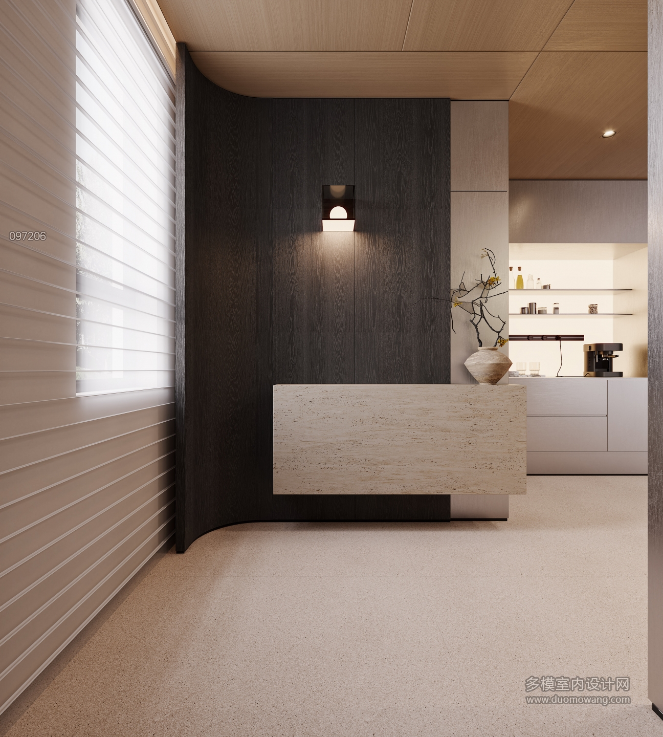 一层现代玄关特写