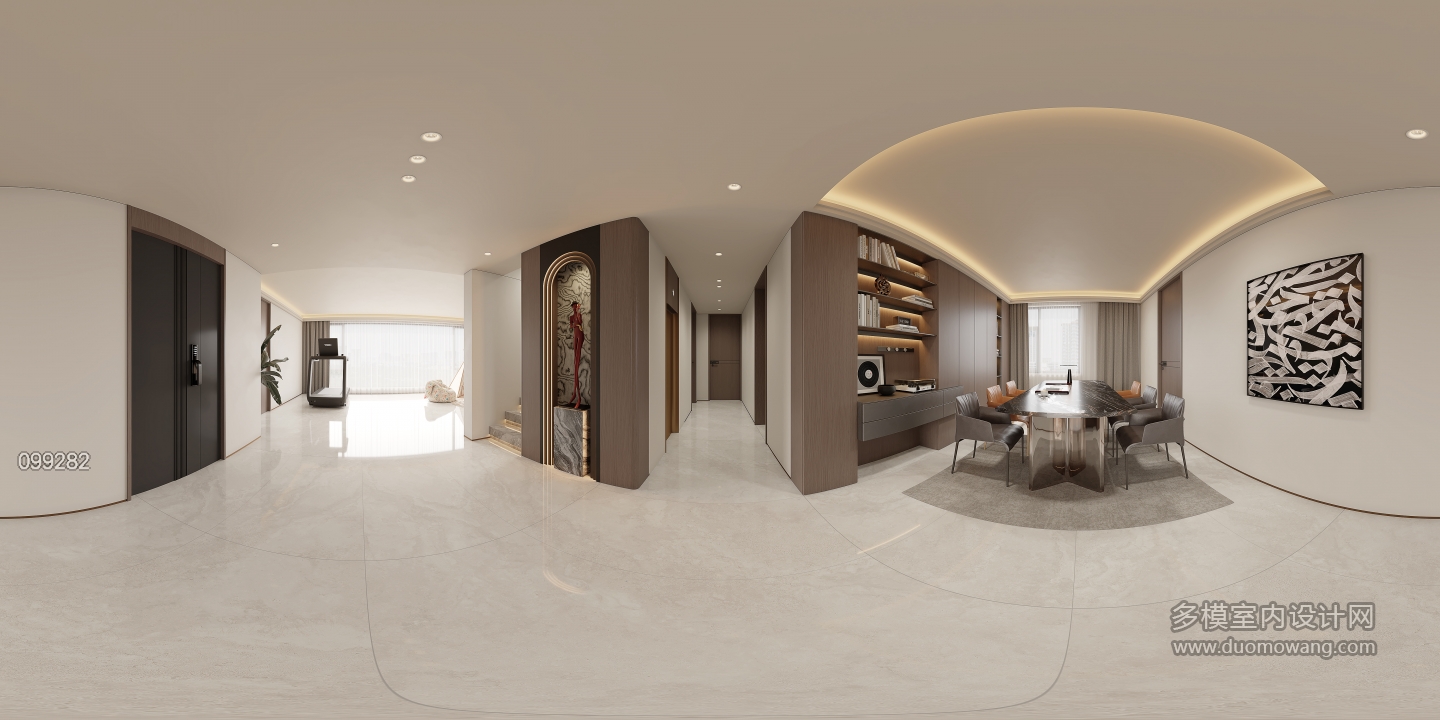 意式负一楼书房360