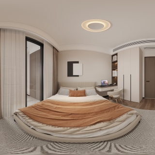 现代卧室2全景