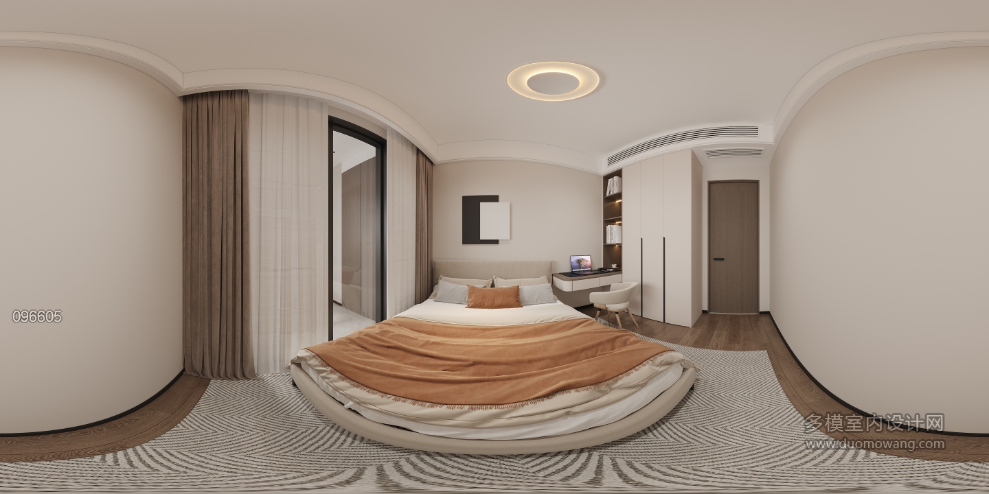 现代卧室2全景