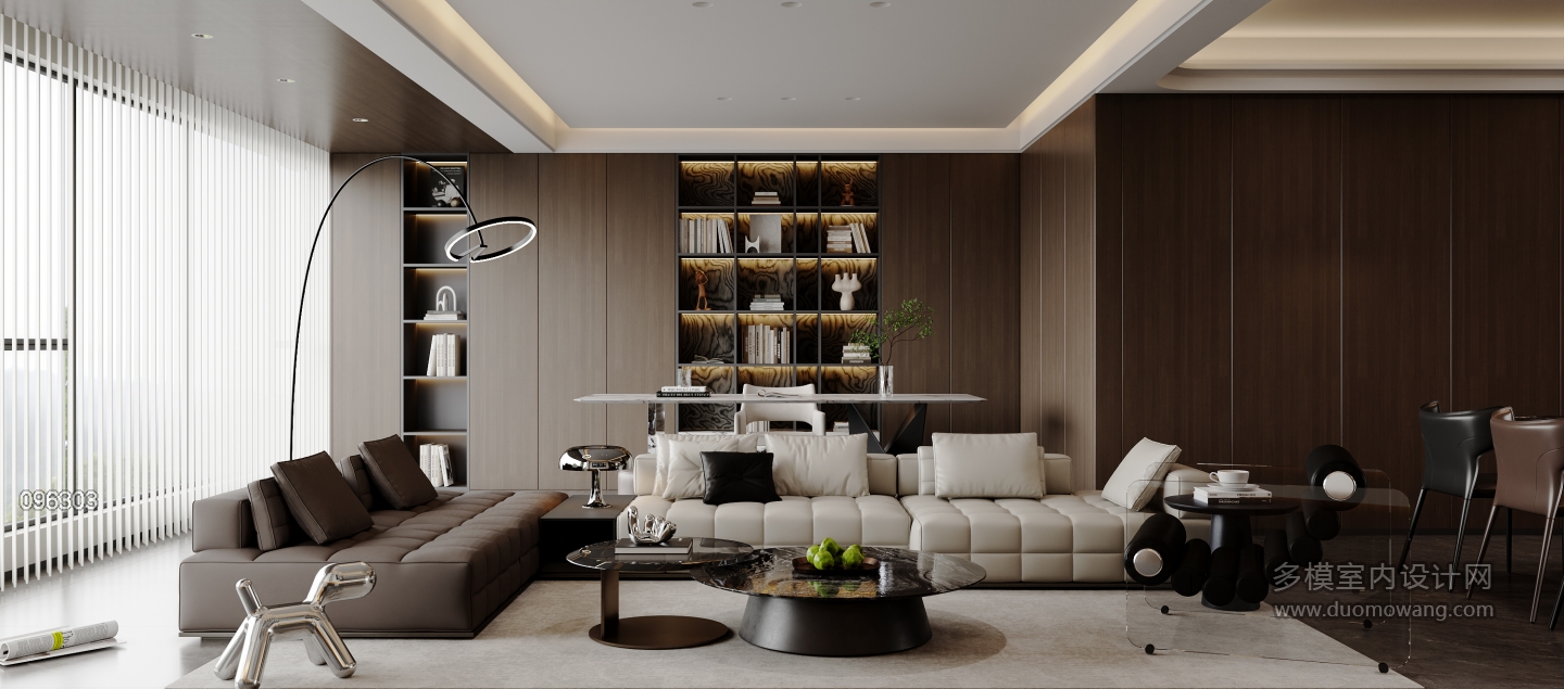 意式客餐厅_单张沙发背景