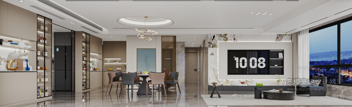 现代客餐厅特写