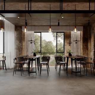 现代婚纱店一楼工业厅静态1