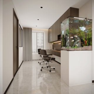 书房2静态现代简约