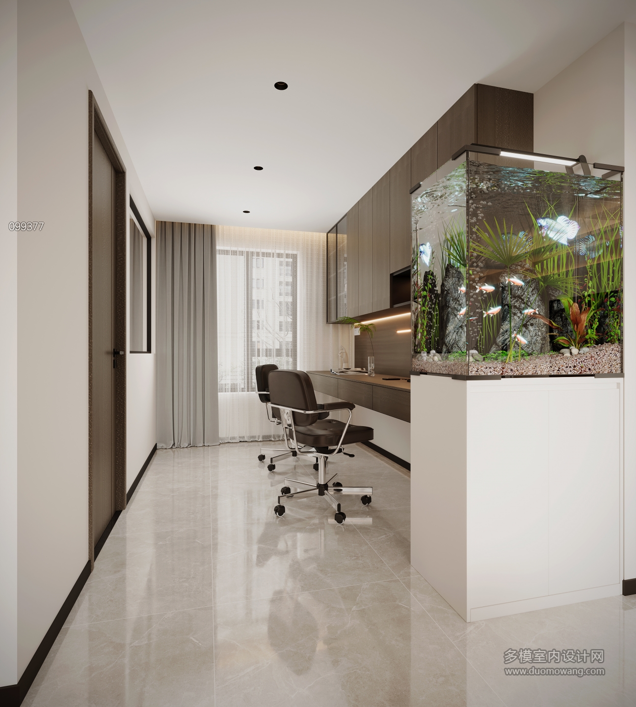 书房2静态现代简约