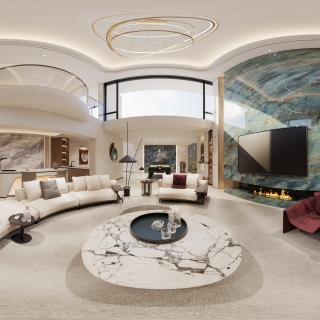 1地下室客餐厅全景