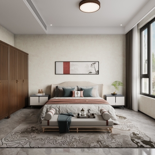 新中式卧室