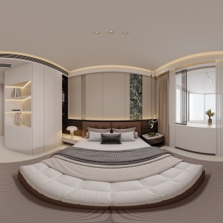现代 主卧全景