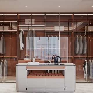 现代主卧衣帽间