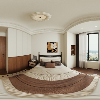 法式中古次卧1全景