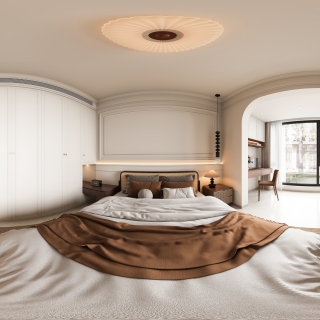 法式一层卧室全景