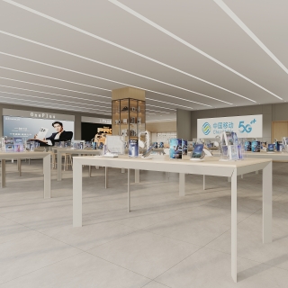 现代手机店特写