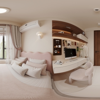 现代女儿房全景