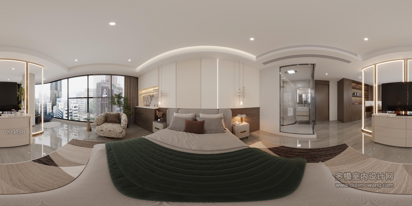 现代大包间全景