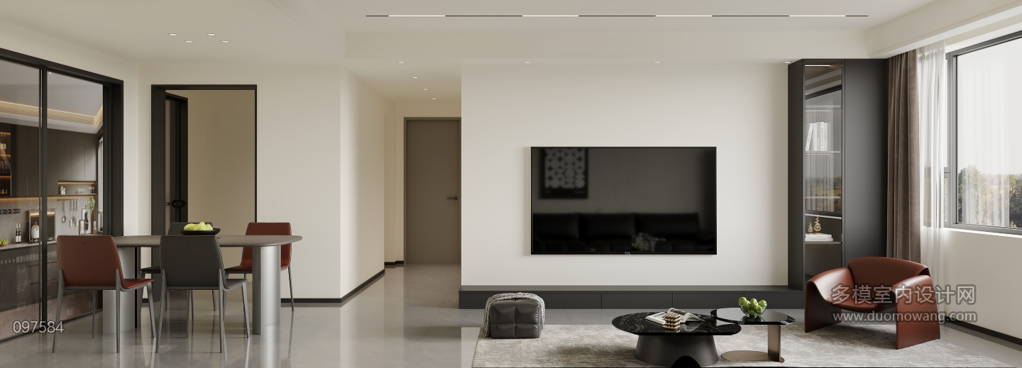 现代 客餐厅 单张2