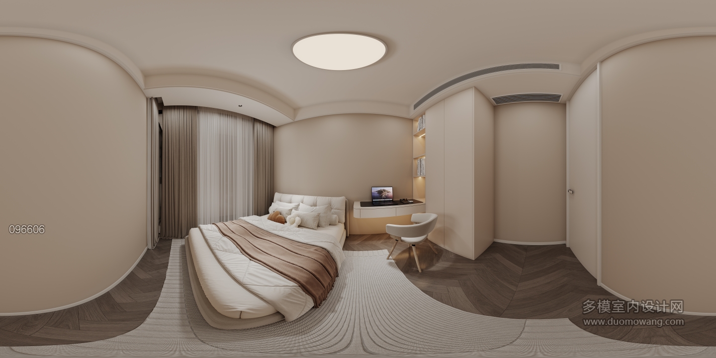 奶油-次卧全景