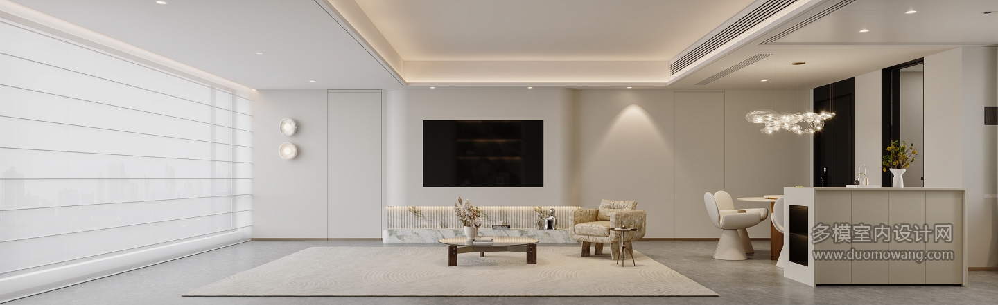 现代轻奢电视背景特写方案二