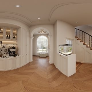 法式楼梯间全景