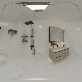 现代卫生间全景