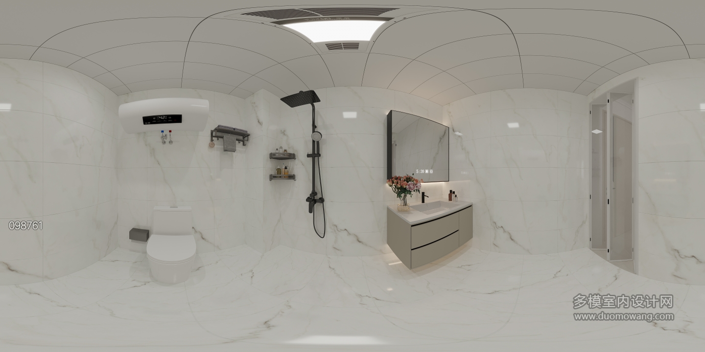 现代卫生间全景
