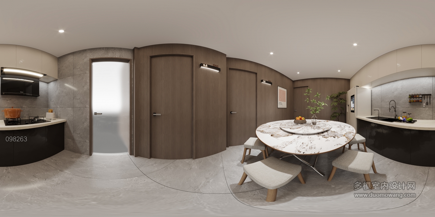 现代厨房餐厅